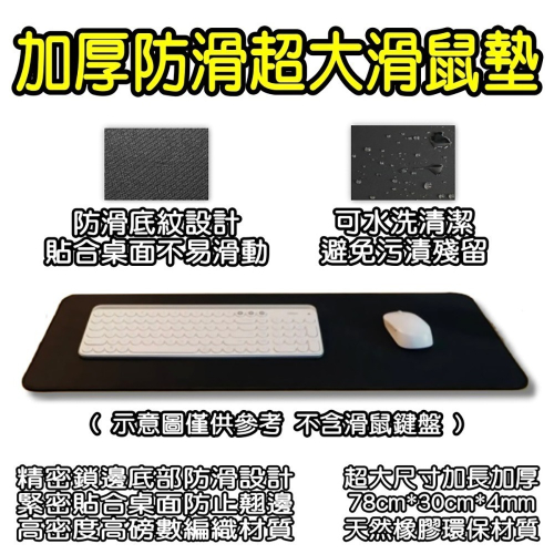 加厚防滑超大滑鼠墊 滑鼠墊 鼠墊 防水防滑 素色滑鼠墊 鍵盤墊 大尺寸