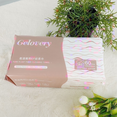 Gelovery 乾濕兩用EF紋柔巾90g 60抽