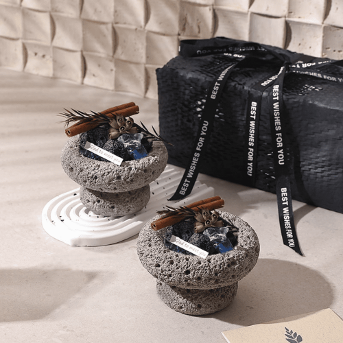 Room Decorate系列｜晶礦月岩擴香禮盒｜隕石灰