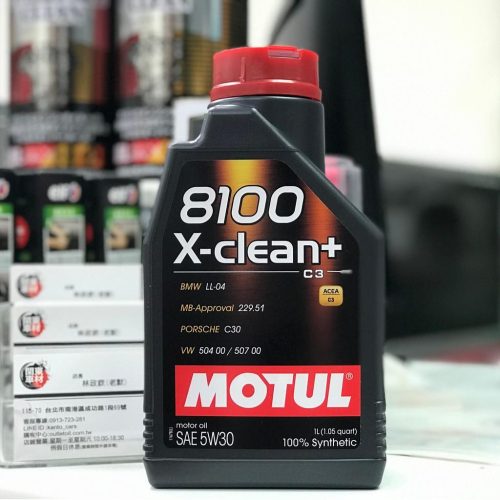 摩特 Motul 8100 X CLEAN+ 5W30 5W-30 全合成 柴油 汽油 機油 C3 504 507 魔特