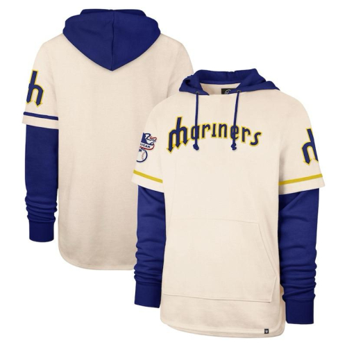 【J4】47 Brand美國大聯盟西雅圖水手Seattle Mariners Trifecta Hoody帽T SZ L