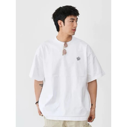 ?日線聯名系列#【26春夏新品】Nautica x Reebok 聯名款 徽標刺繡Logo 短袖T恤 男女同款 F30