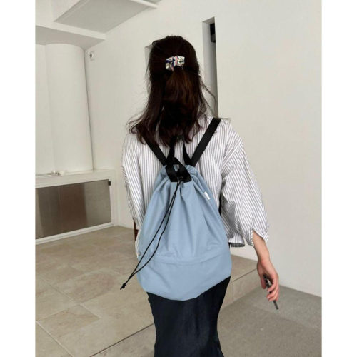 韓國代購「現貨」unfold 後背包 String backpack 旅遊旅行收納包｜韓國設計師選品