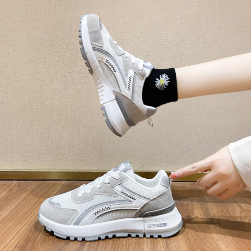 運動鞋女2021年新款夏季跑步情侶鞋子百搭休閑春秋小白老爹阿甘鞋