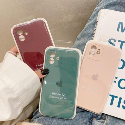 ins網紅同款簡約純色適用iphone12pro max蘋果11手機殼iphonex液態硅膠xsmax情侶xr日韓8pl