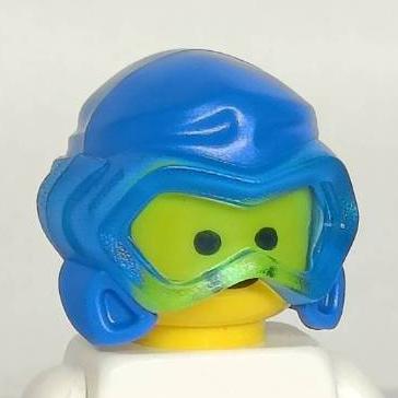 正版LEGO 特殊32 蛙鏡 眼罩 面罩 潛水 藍 透明淺藍 77151pb01 6342548