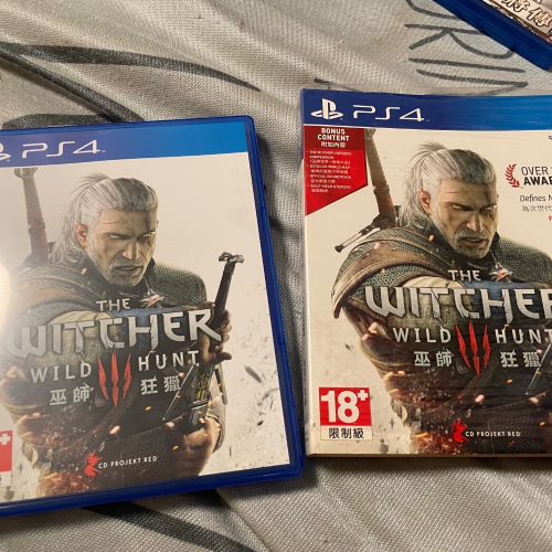 PS4 巫師3 有音樂cd 地圖 貼紙
