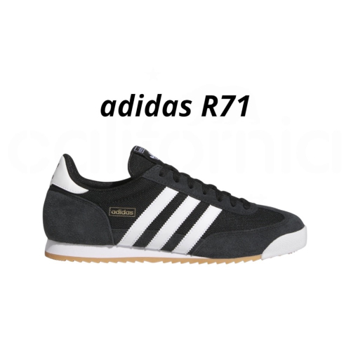 ?adidas R71 休閒鞋 IH1324 黑白色｜黑色|白色｜皮革｜麂皮｜網布｜平底鞋｜男女通用款鞋