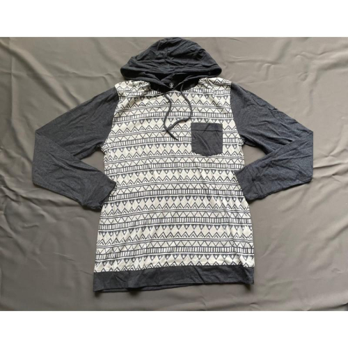 【G4】全新滑板大牌Volcom民族風薄款連帽長T SZ M