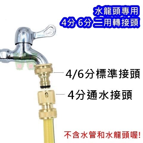w711鴻展 4分 6分 二用轉接頭 水管 洗臉盆水龍頭轉奶嘴接頭 水電材料 台盆水龍頭轉接頭 奶嘴接頭 洗車 水槍接頭