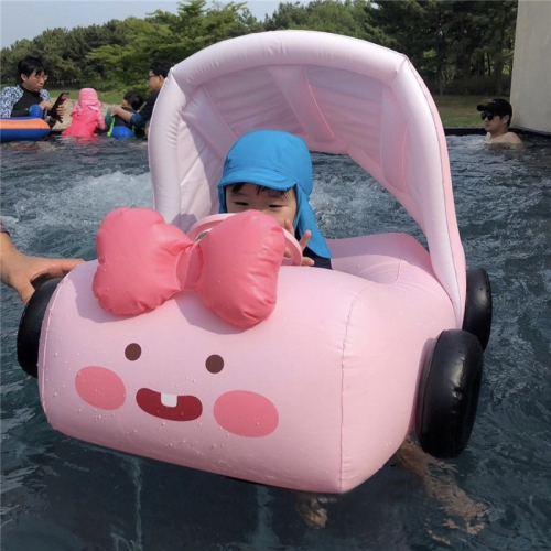 韓國ins風卡通方向盤坐圈