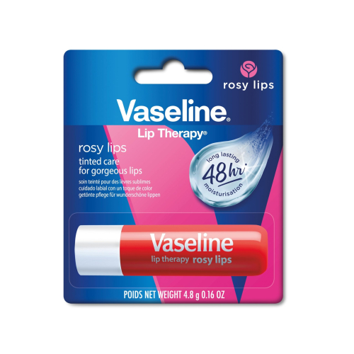 【Vaseline 凡士林】護唇膏-玫瑰潤色(0.16oz/4.8g)【0665】