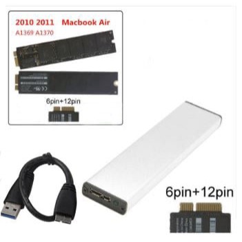 (讓您把Macbook Air2010&2011 SSD變外接硬碟不求人!)NFGG特規SSD外接盒(A1369、70)