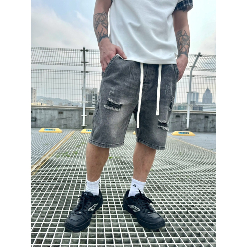 『Venn』9015_破壞水洗鬆緊牛仔褲－2026SS『預購』