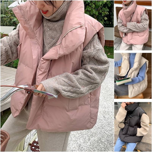 秋冬百搭羽絨棉馬夾背心